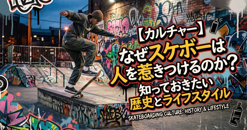 【カルチャー】なぜスケボーは人を惹きつけるのか？知っておきたい歴史とライフスタイル