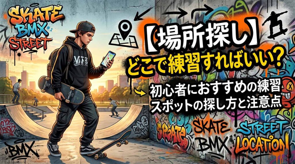 【場所探し】どこで練習すればいい？初心者におすすめの練習スポットの探し方と注意点