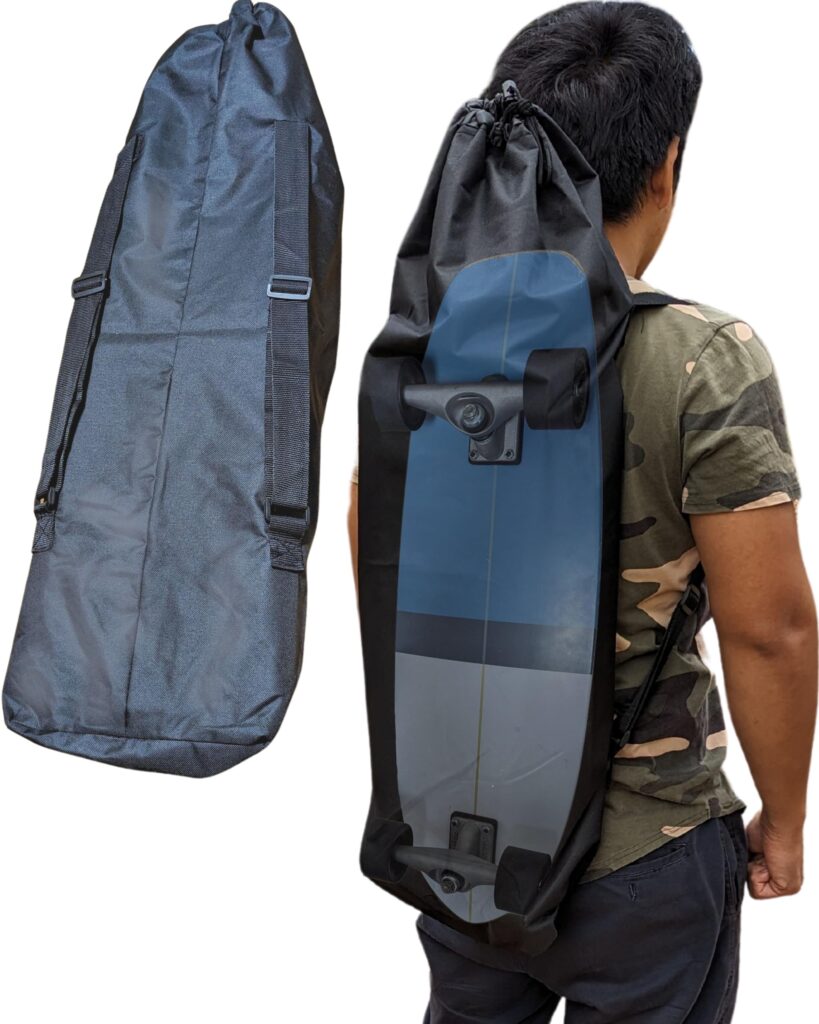 【正規品】スケボー ケース シンプル 厚手 600D [WLNTSKATE JAPAN] クルーザー/サーフスケート/スケートボードバッグ 細長い キャンプ用品 ヨガマット ウクレレ 三脚 工具 掃除機 Skateboard Bag