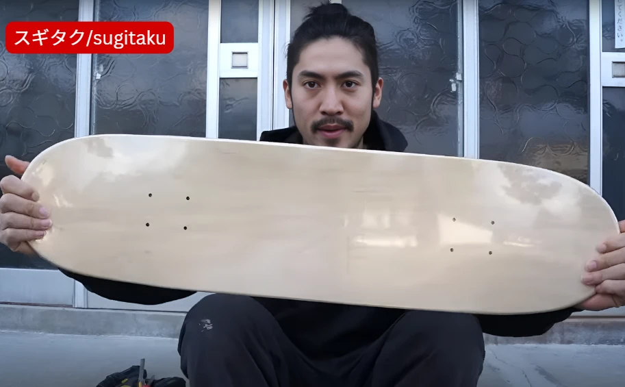 ブランクデッキを持つスギタクさん